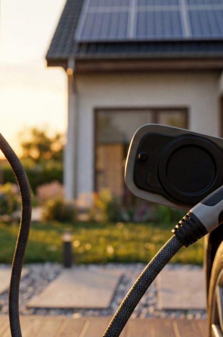 ladende auto met laadpaal